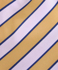 Yellow, White & Blue Striped 4