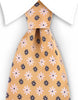 Yellow tie with daisy flowers