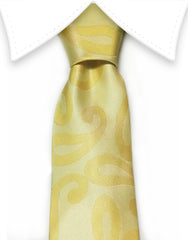 yellow paisley tie