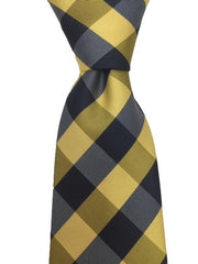 Yellow and Blue Checkered Tie